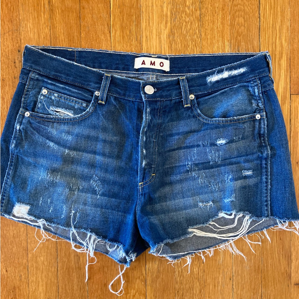 AMO denim cutoff shorts